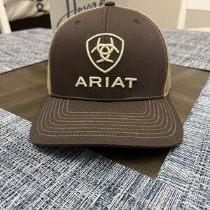 Ariat Dark Brown and Cream Logo Cap